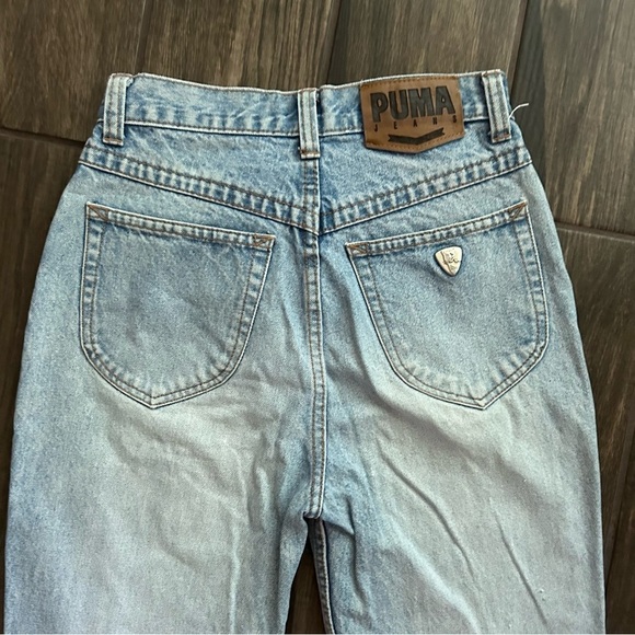 VTG Puma Light Wash Mom Jeans Sz 27 - Picture 5 of 10